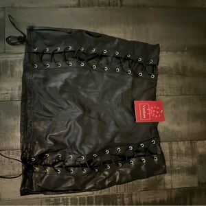Cute Verdusa M faux leather short skirt